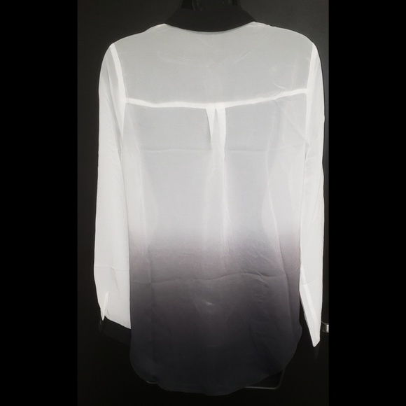 Black & White Sheer Blouse - Picture 2 of 2